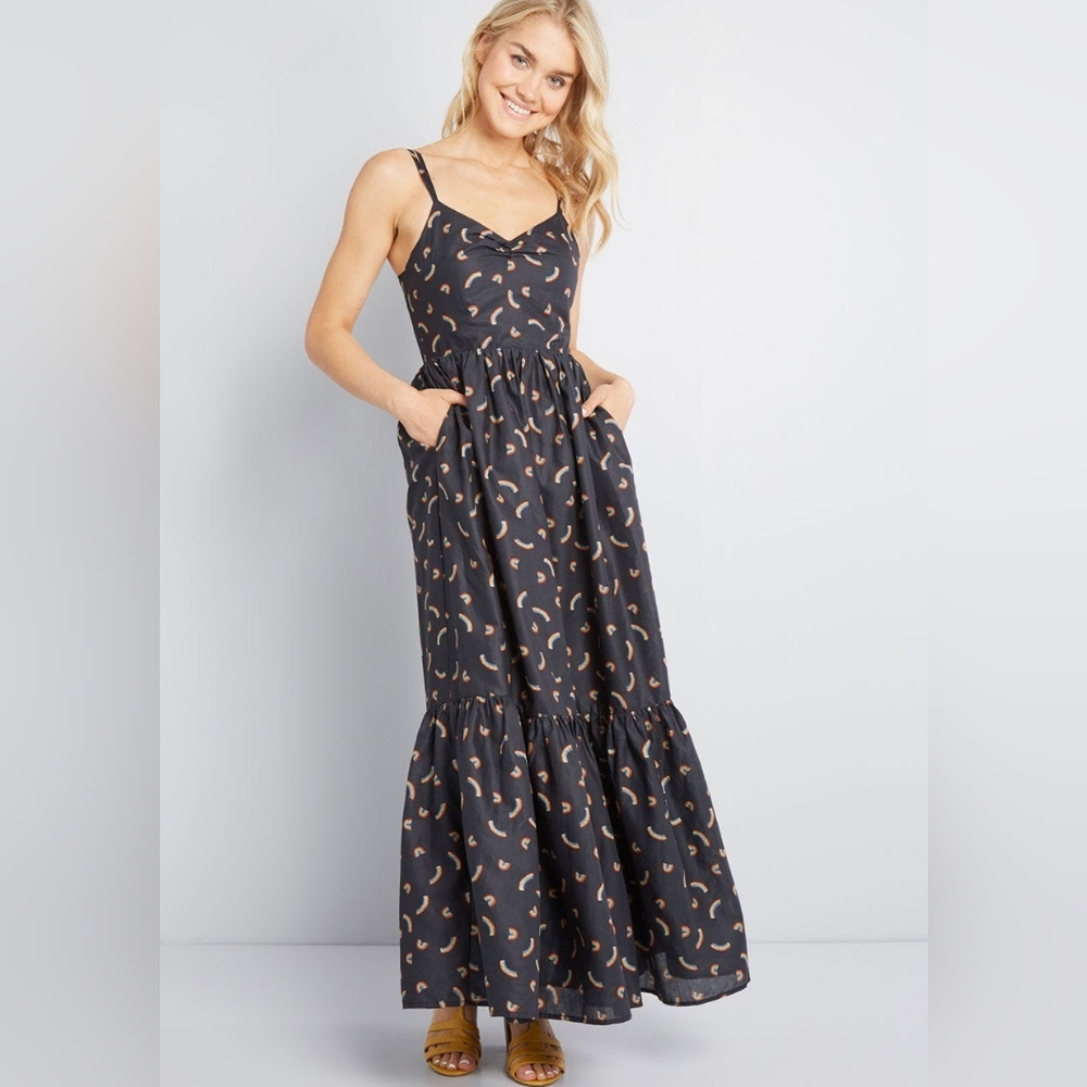 ModCloth In Your Nature Maxi Dress Size Small